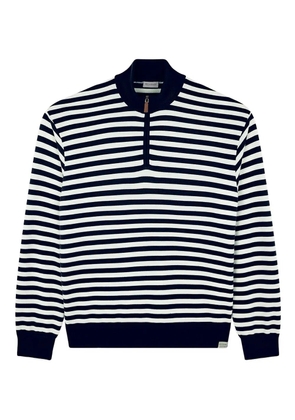 Paul & Shark striped half-zip sweater - Blue