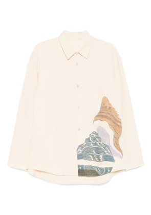 CROQUIS graphic-printed shirt - Neutrals