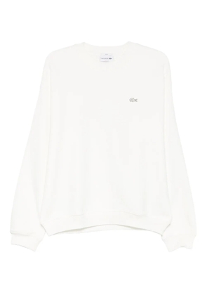 Lacoste logo-patch sweatshirt - White