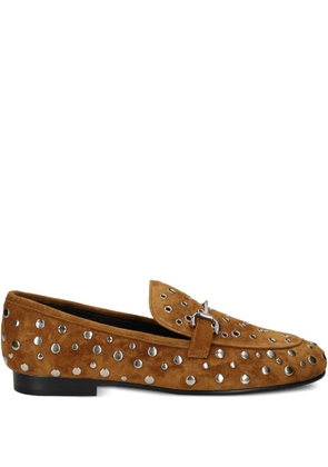 Bibi Lou Zagreb studded loafers - Brown