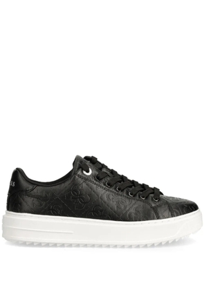 GUESS USA debossed-logo sneakers - Black