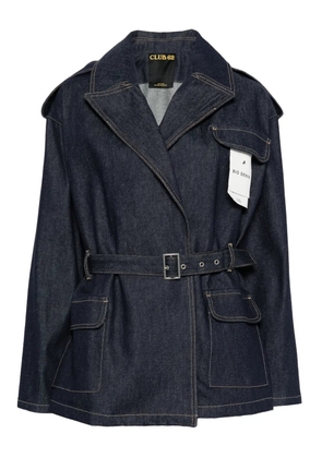 LOIS JEANS flap-pocket belted denim jacket - Blue