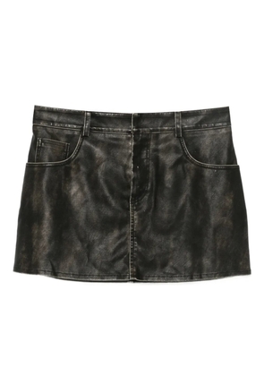 THE M mini straight skirt - Black