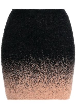 Ottolinger gradient knitted miniskirt - Black