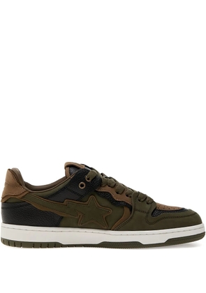 A BATHING APE® Bape Sk8 Sta™ #6 star-patch leather sneakers - Green