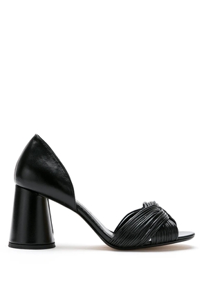 Sarah Chofakian Colagem leather sandals - Black