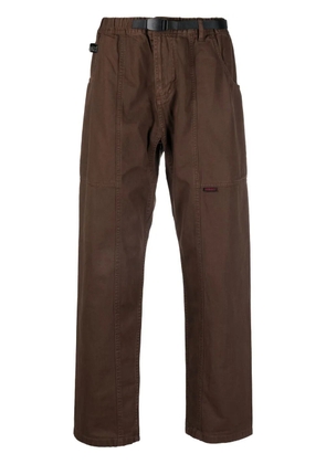 Gramicci belted straight-leg trousers - Brown