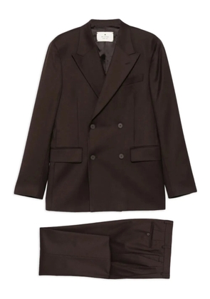 Manuel Ritz double-breasted suit - 30 BROWN
