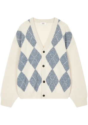 STUDIO TOMBOY argyle-pattern cardigan - Neutrals