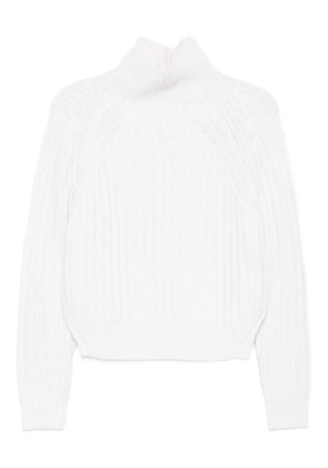 Allude ribbed turtleneck sweater - Neutrals