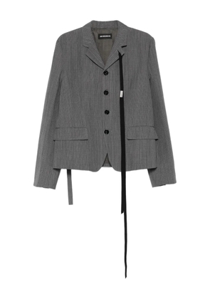 Ann Demeulemeester Reinier pinstripe ribbon jacket - Grey