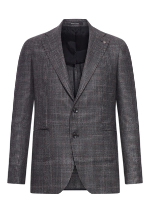 Tagliatore checked-print two-button blazer - Black
