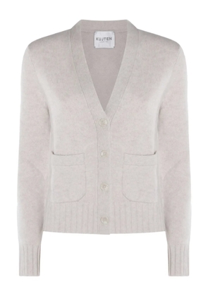 kujten Milena patch-pocket V-neck cardigan - Neutrals