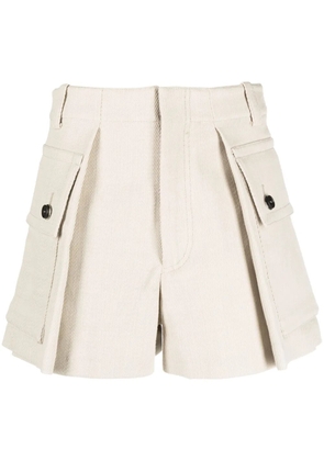 Durazzi Milano pocket-detail tailored shorts - Neutrals