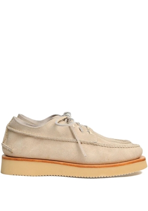 Yuketen suede lace-up shoes - Neutrals