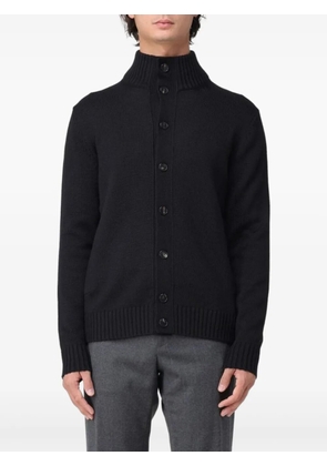 Zanone wool-blend cardigan - Black