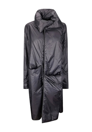 Maria Calderara high-neck quilted coat - Black