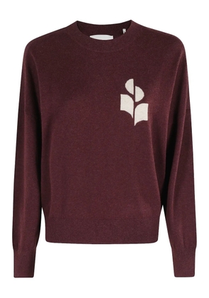 MARANT ÉTOILE logo crew-neck sweater - Red