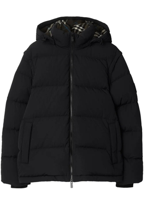 Burberry detachable-sleeve padded jacket - Black