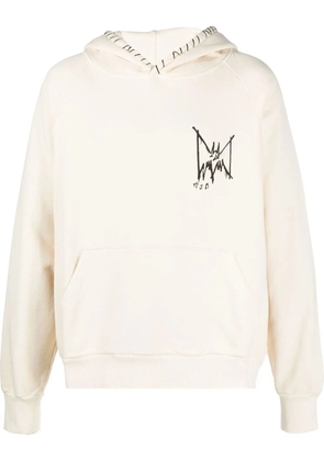MJB Marc Jacques Burton graphic-print cotton hoodie - Neutrals