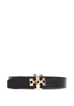 Tory Burch logo-buckle leather belt - 001 BLACK