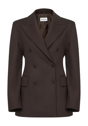 P.A.R.O.S.H. double-breasted wool blazer - Brown