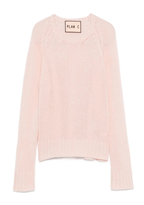 Plan C crew-neck sweater - Pink