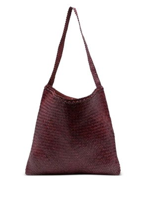 DRAGON DIFFUSION Ars woven calf leather shoulder bag - Red