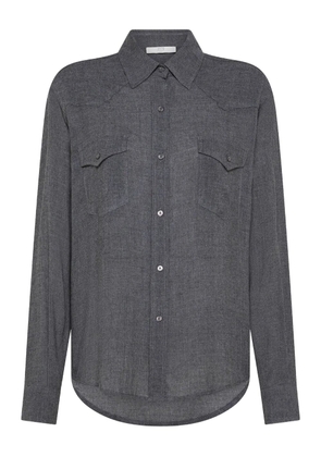 Seventy chest-pocket shirt - Grey