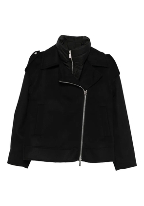 Moorer zip-up wool jacket - Black