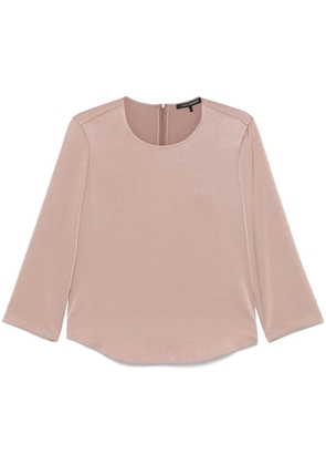 Luisa Cerano satin blouse - Brown