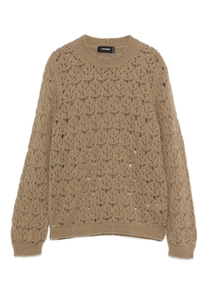 Cividini openwork knitted sweater - Brown
