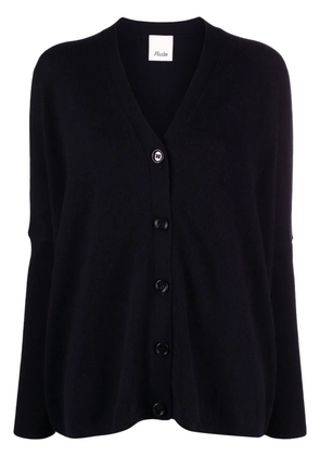 Allude V-neck wool-cashmere cardigan - Blue
