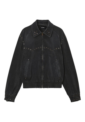 We11done studded zip jacket - Black