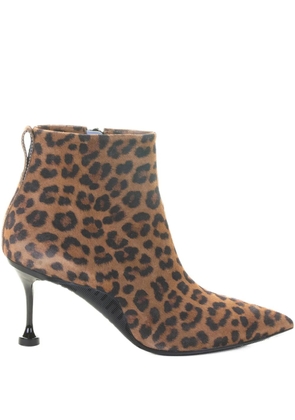 Voile Blanche animal-print boots - Brown