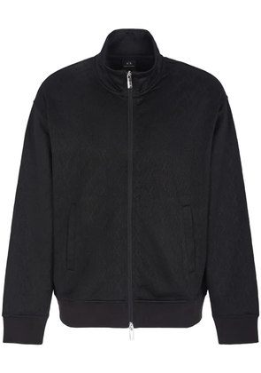 Armani Exchange zip-up cardigan - Black