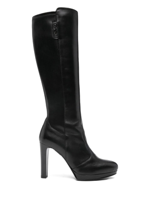NERO GIARDINI leather knee-high boots - Black