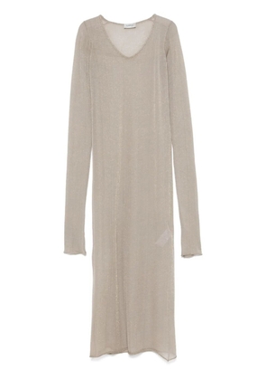 MRZ lamé midi dress - Gold