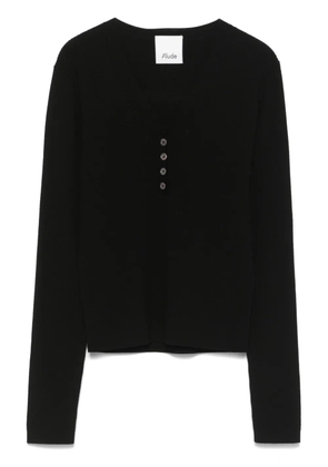 Allude virgin wool sweater - Black