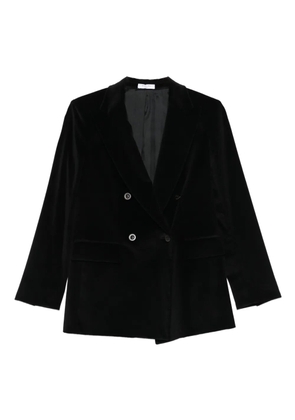 Boglioli velvet double-breasted jacket - Black