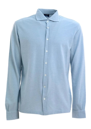 Barba long-sleeve button-down shirt - Blue