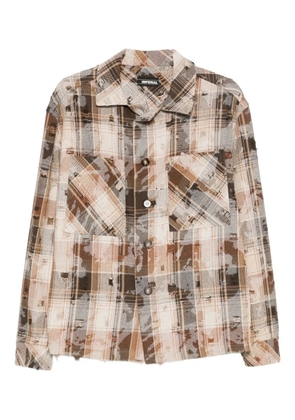 IMPERIAL plaid shirt - Brown