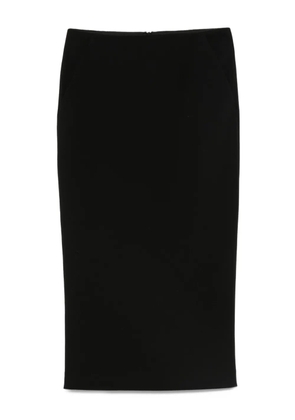 Giorgio Armani wool-blend straight skirt - Black