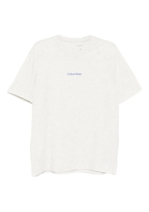 Calvin Klein logo-print crew-neck T-shirt - White