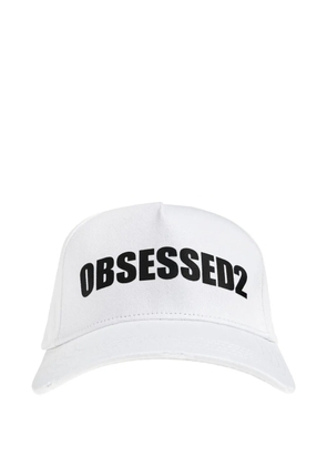 DSQUARED2 logo-print baseball cap - White