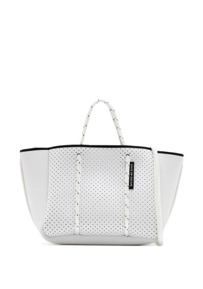 STATE OF ESCAPE Petit Escape perforated tote bag - White