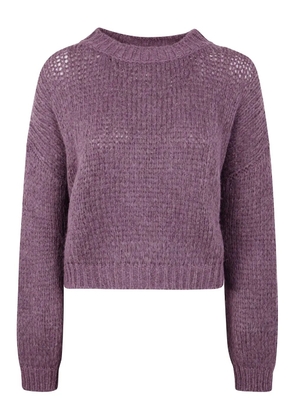Nuur alpaca crew-neck sweater - Purple