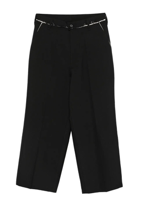 Camiel Fortgens distressed-effect tailored trousers - Black