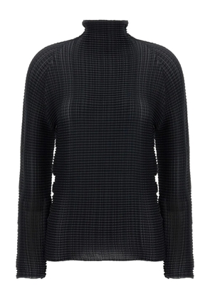 Issey Miyake high-neck sweater - Black