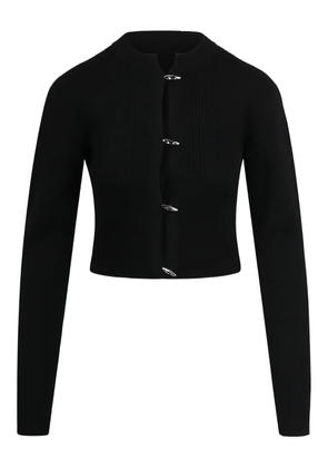 Yuzefi ribbed button sweater - Black